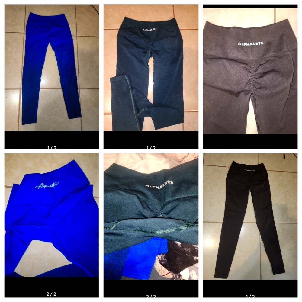 3 alphalete leggings